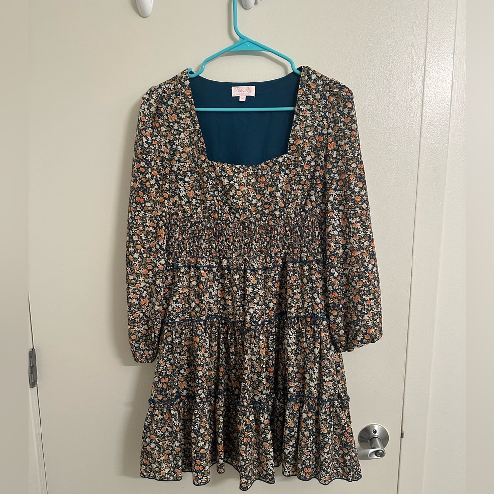 Pink Lily Floral Dress